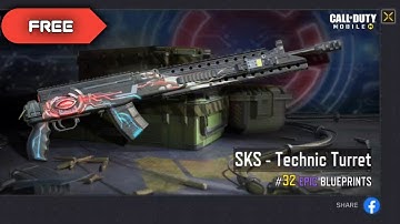 New Sks- Technic turret showcase and gameplay in call of duty mobile.