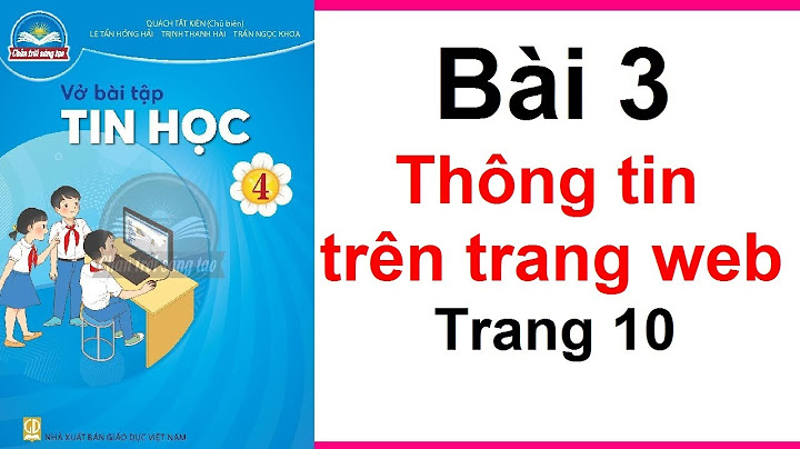 Giải bài tập tin học lớp 3 trang 10