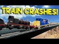 LEGO TRAIN CRASHES & ROCKET TRAIN! - Brick Rigs Gameplay - Lego Train Simulator Crashes