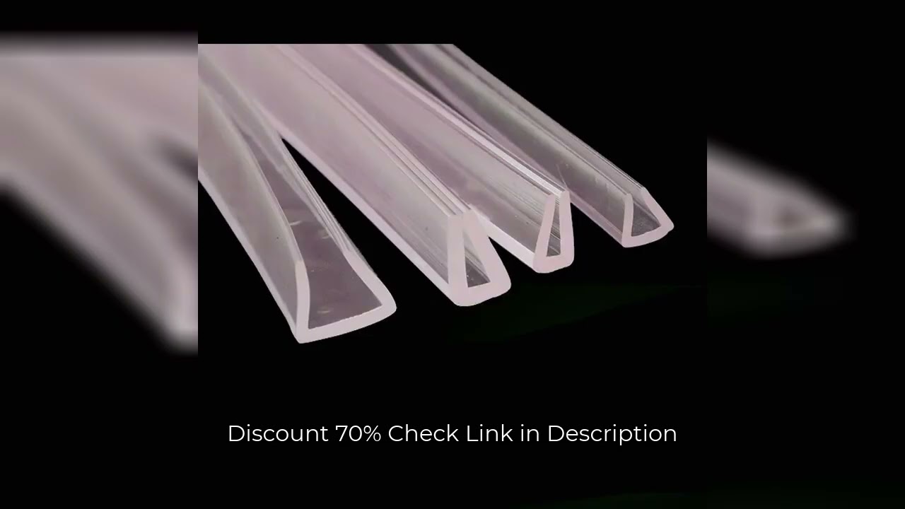 1/3/5/10 Meters U-channel Rubber Edging Sealing Strip Shower Door Glass Sealing Tape Edge Guard Weat