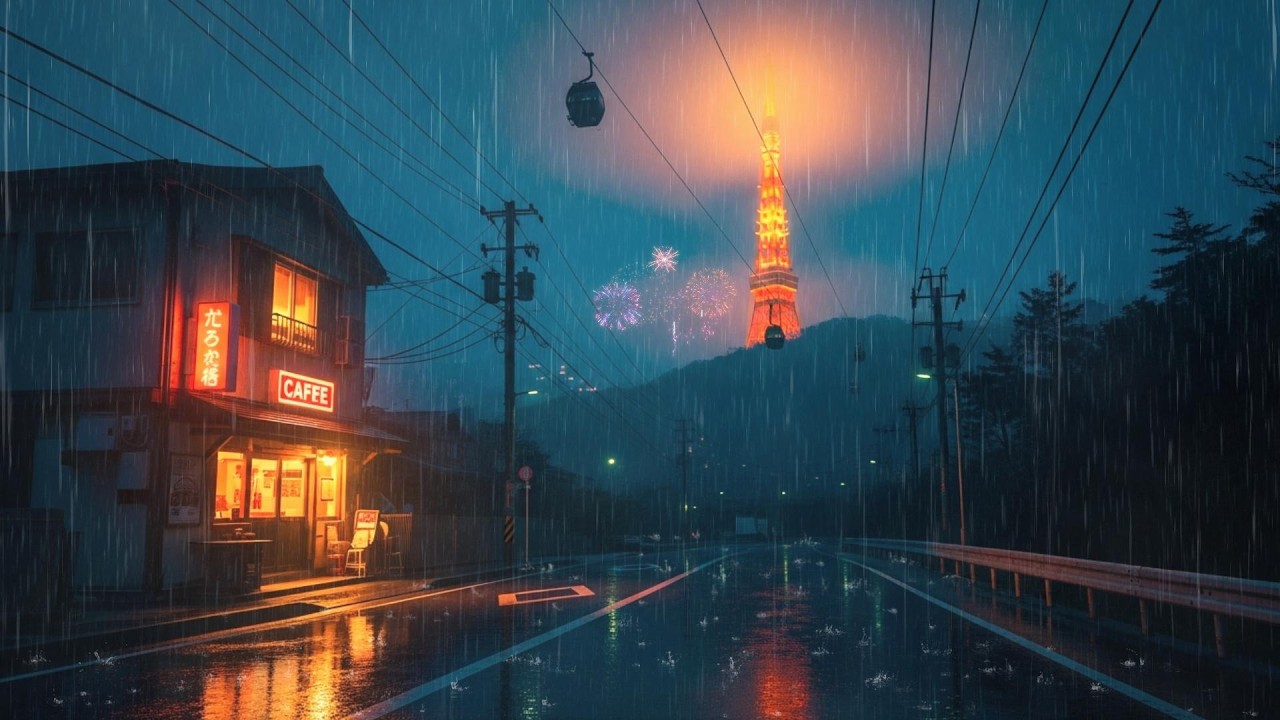 Tokyo Retro Rain Lofi 🔥 90s Lofi Hip Hop for Deep Sleep & Relaxation | Old School Beats