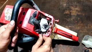 ChainSaw Machine Starting Problem | How To Repair ChainSaw | Wood Cutter Repairing