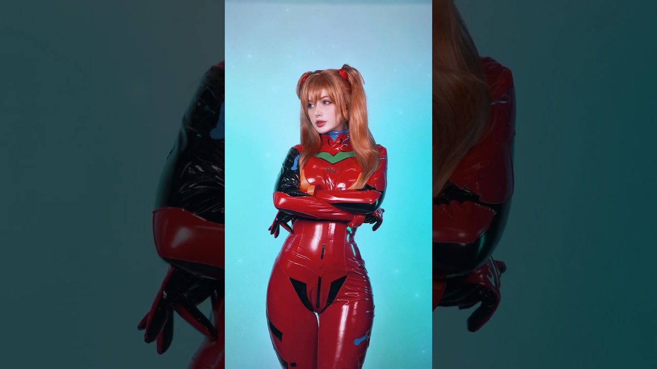 Which cosplay looks better?❤️ #animegirl #nikkecosplay #evangelioncosplay #asuka