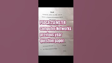 PGDCA Computer network 2sem previous year question paper #jncu #ballia #pgdca #exam#shorts #ytshorts