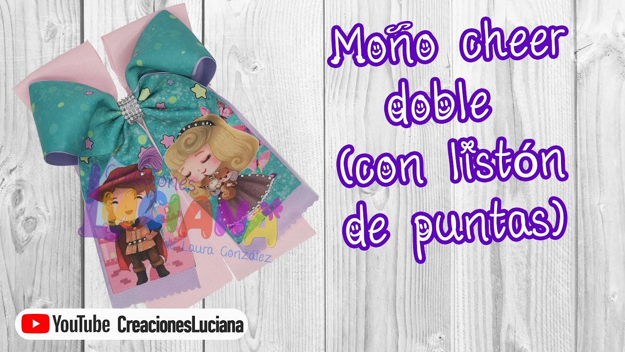 Video 231 Cómo hacer un Moño cheer doble (con listón de puntas)