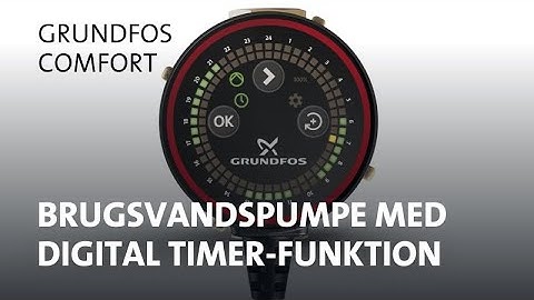 Grundfos COMFORT Digital Timer brugsvandspumpe (animation)
