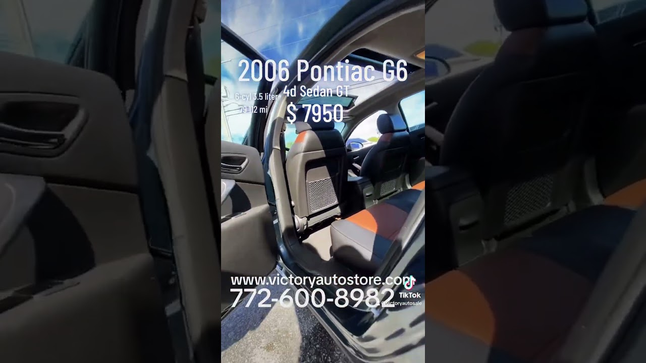 2006 Pontiac G6 for sale 772-600-8982 850 SE Monterey rd, Stuart, FL $ 8950