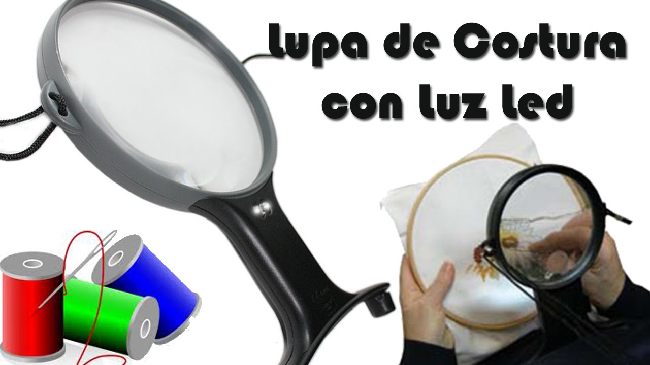 Lupa con luz LED manos libres. Curiosite