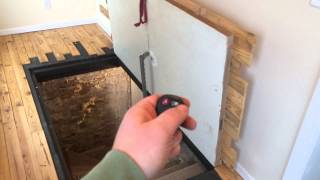 Homemade Remote Control Door Opener Secret Hidden Bat Stairs