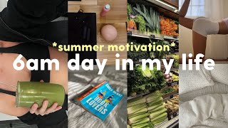 6AM productive morning + day in my life *summer motivation* hot pilates, green smoothie + date night