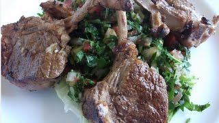 Lamb chops Middle Eastern Style Recipe!