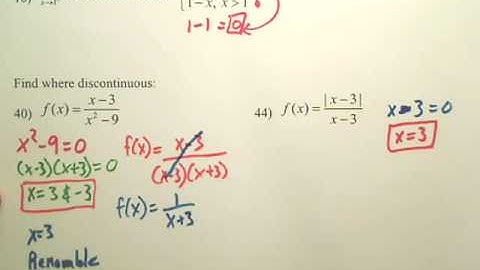 1.4b Continuity and One-Sided Limits - Calculus