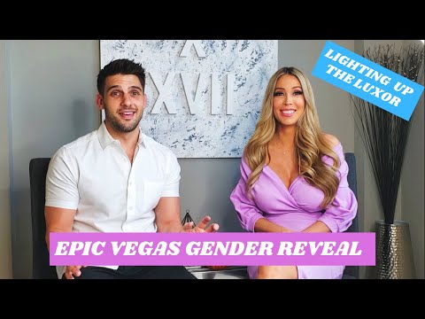 Lighting Up The Luxor Hotel | Huge Vegas Gender Reveal