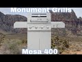 Monument grills new Mesa 400 4 burner gas grill - cooking grill chicken teriyaki