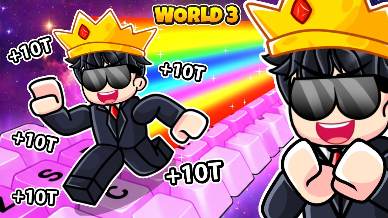 I Glitched in WORLD 3 of KEYBOARD ESCAPE Roblox!