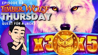 ★TIMBER WOLF THURSDAY!★ 🐺 [EP 04] QUEST FOR A JACKPOT! TIMBER WOLF CHIEF Slot Machine (Aristocrat)