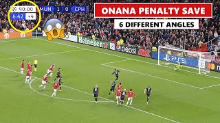 André Onana Penalty Save Vs Copenhagen (90+7')😱 6 Angles!