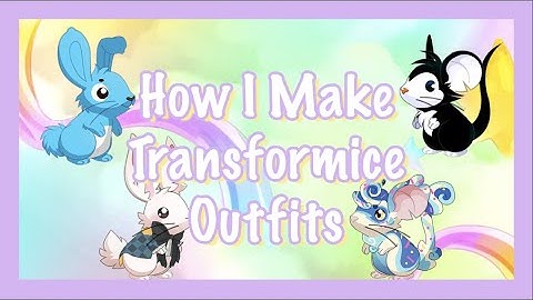 How I make Transformice Outfits: Cartoon & Blue Cupcake Furs & Skins!