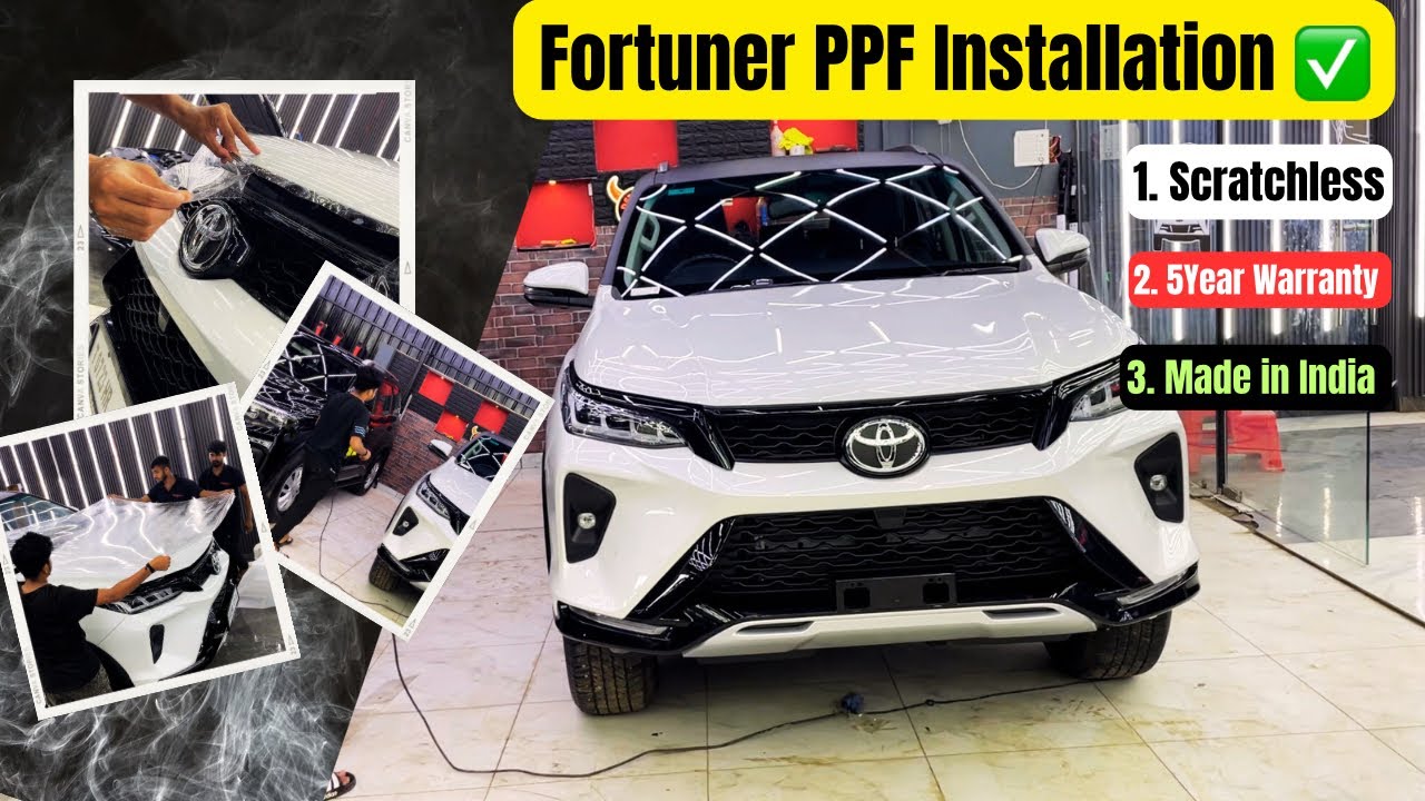 मोटा खर्चा 🤑Paint Protection Film ( PPF ) Installation In New Fortuner ...