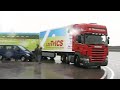 LZV TrICS van Jumbo met ETS trailerbesturing van VSE op testbaan RDW, NL