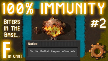 Biters in the Base... // Factorio DeathWorld but Biter Bases are INDESTRUCTIBLE... #2