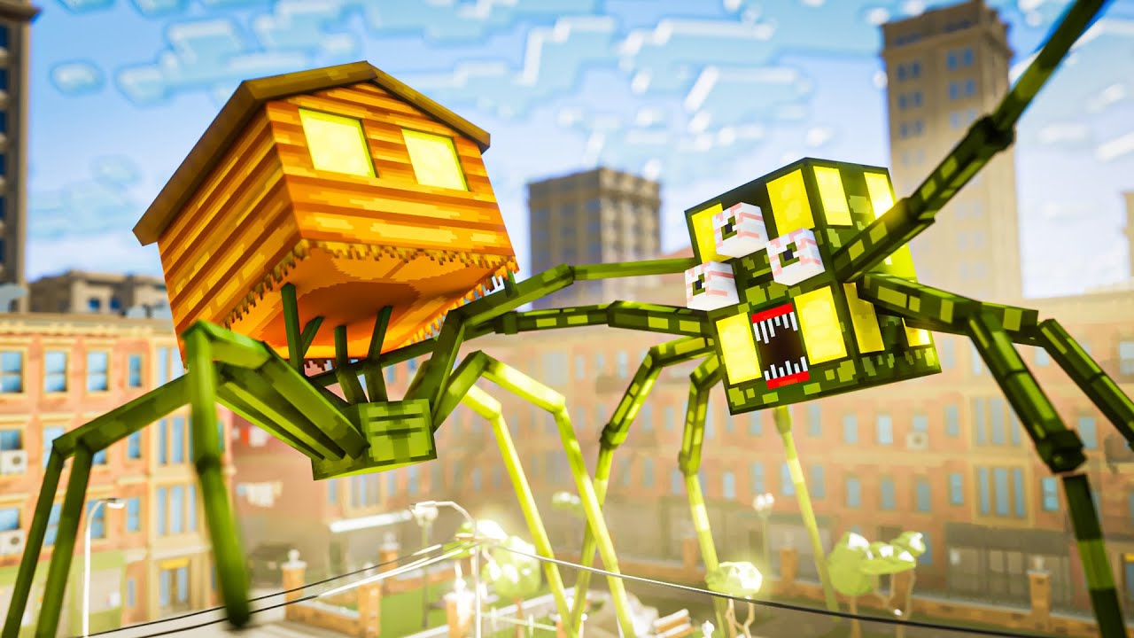 HOUSE HEAD VS LIVING BUILDER NO MINECRAFT !! ( TREVOR HENDERSON