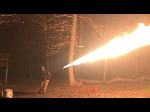 Pressure washer flame thrower