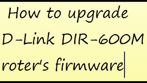 how to upgrade dlink router