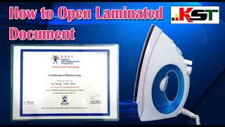 How to Open Laminated Document