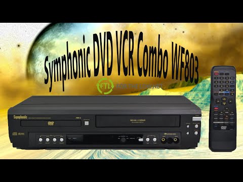 Symphonic DVD VCR Combo Player Recorder WF803 Product Demonstration