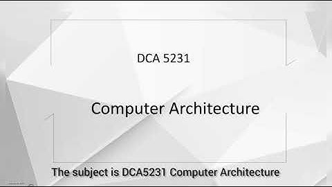 Group Assignment DCA 5231 Computer Architecture