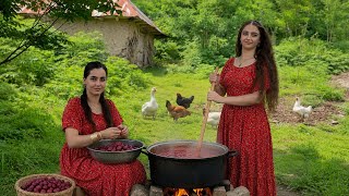 From Fresh Plums to Homemade Plum Paste | Peaceful Village Life screenshot 1