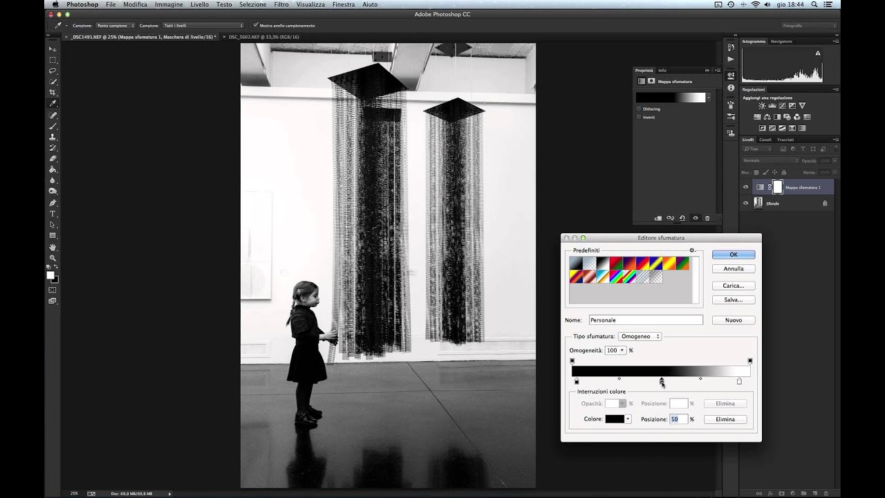 Tutorial photoshop: convertire una foto in bianco e nero - YouTube