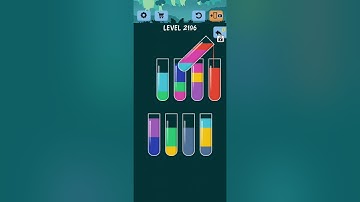 Water Color Sort Level 2196 2197 2198 2199 2200 WalkThrough Solution Gameplay