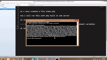 php built in web server