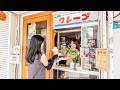 開店前から大行列!生クリーム12杯を爆盛りする大人気クレープ店の女性職人たち