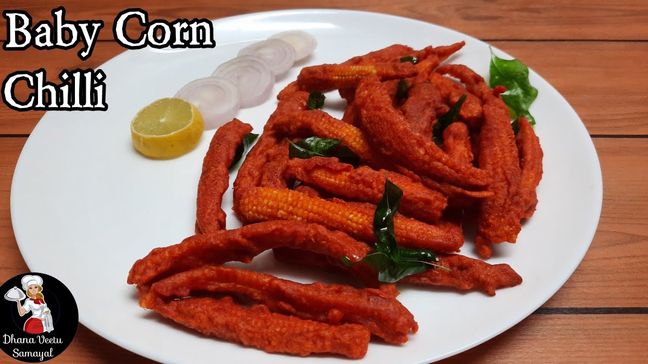 Baby Corn Chilli in Tamil Crispy Baby Corn Fry in Tamil பேபி கார்ன்