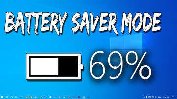 How to Enable and Disable Battery Saver Mode in Windows 10