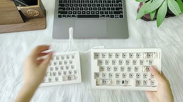 👏 Unboxing the ZMX GMK70 Split Mechanical Keyboard Kit with Stunning RGB Backlighting