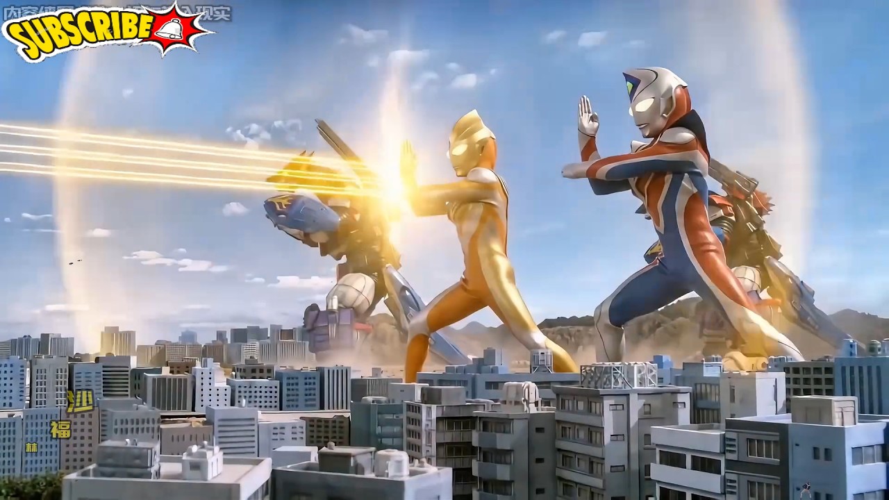 Ultraman Dyna & Tiga vs Zog (versi AI)