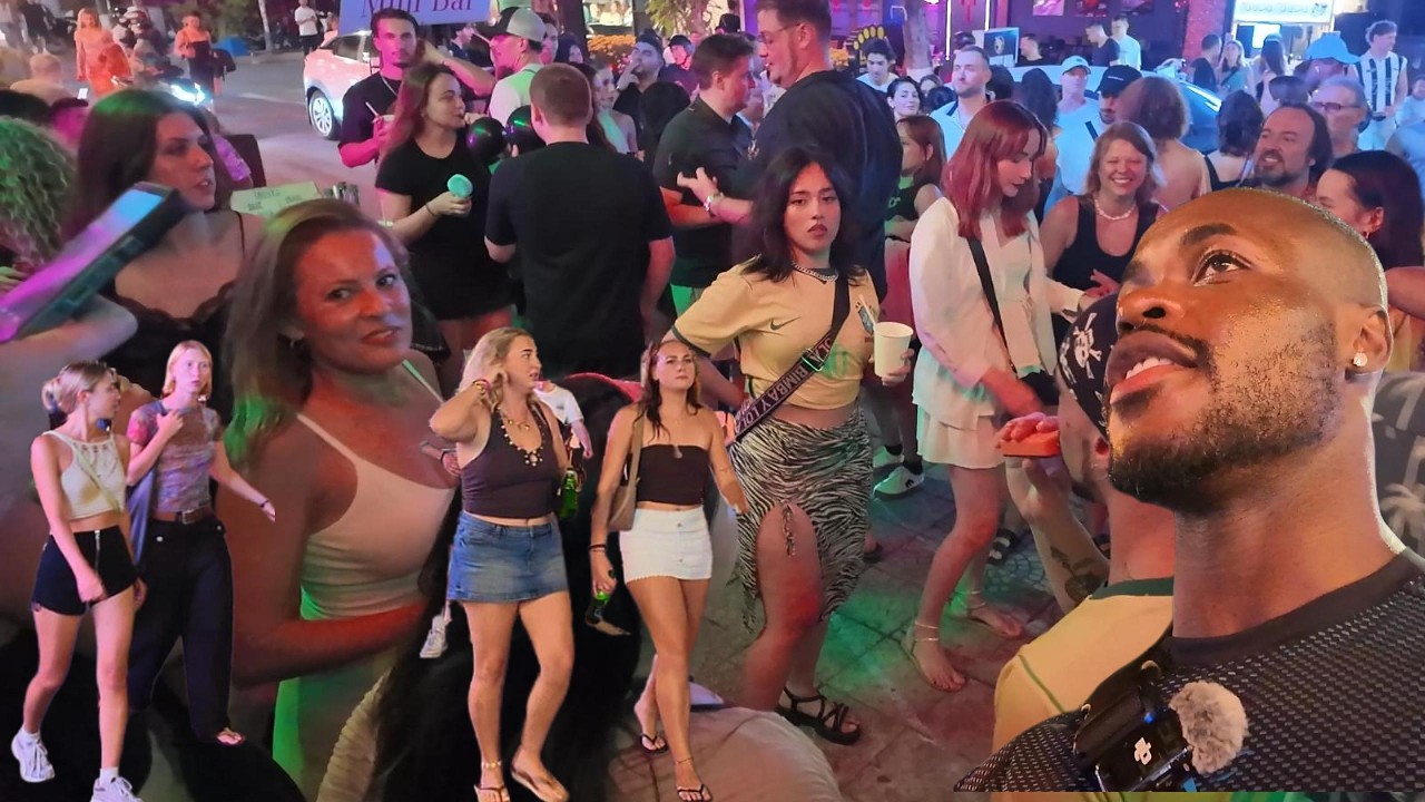 Я наткнулся на это в полночь в Дананге... 🇧🇷 Бразильская уличная вечеринка на улице баров в Данан...
