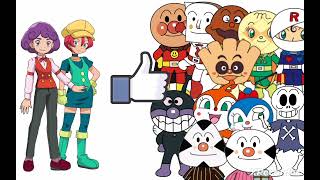 Georgia And Burgundy Gives All The Soreike! Anpanman Characters a Thumbs Up