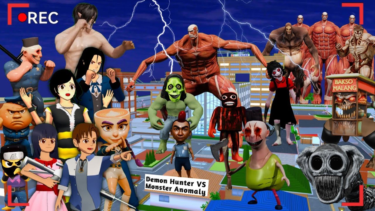 Yuta Mio Panik CCTV Merekam Semua MONSTER ANOMALI Serang Kota 🔥 | Sakura School Simulator