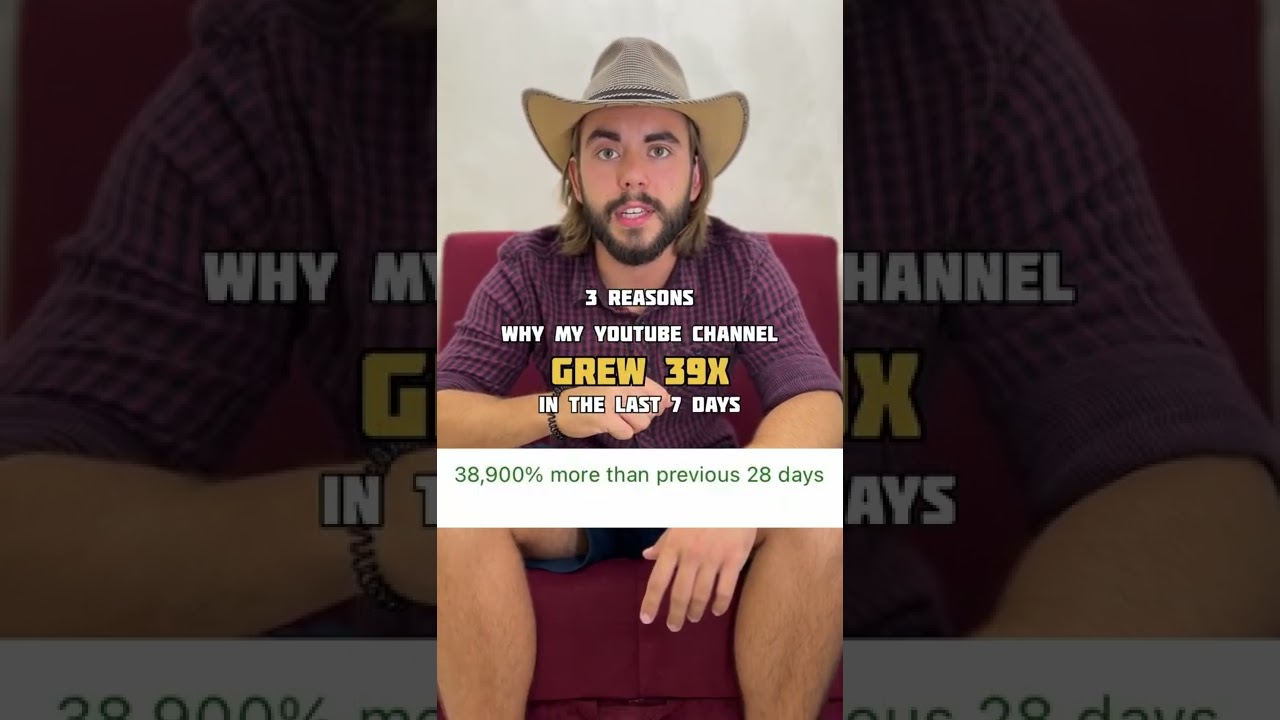 3 Reasons Why My YouTube Channel Grew 39x In 7 Days