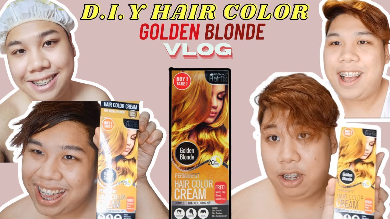 HOW TO APPLY D.I.Y HAIR COLOR (Golden Blonde)