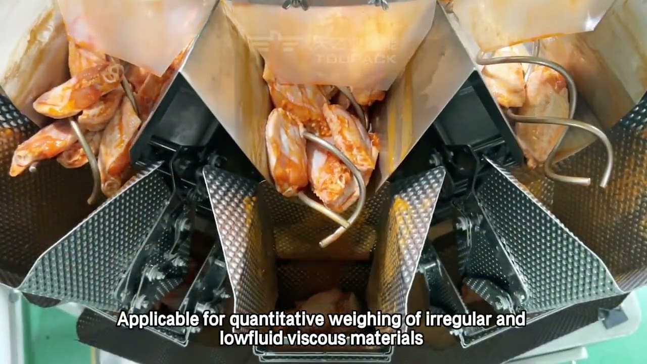 Fully automatic high-speed weighing and packaging machine for fresh meat