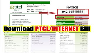 Download PTCL/Internet Bill Online | How to Check Telephone/Internet Bill Online | PTCL Bill | AMR screenshot 4