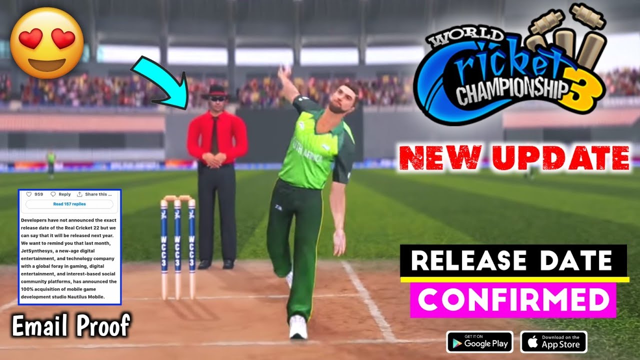 WCC3 New Update 2022 | Real Circket 22 | Real Circket 22 Release Date | RC22 | RC22 Release Date