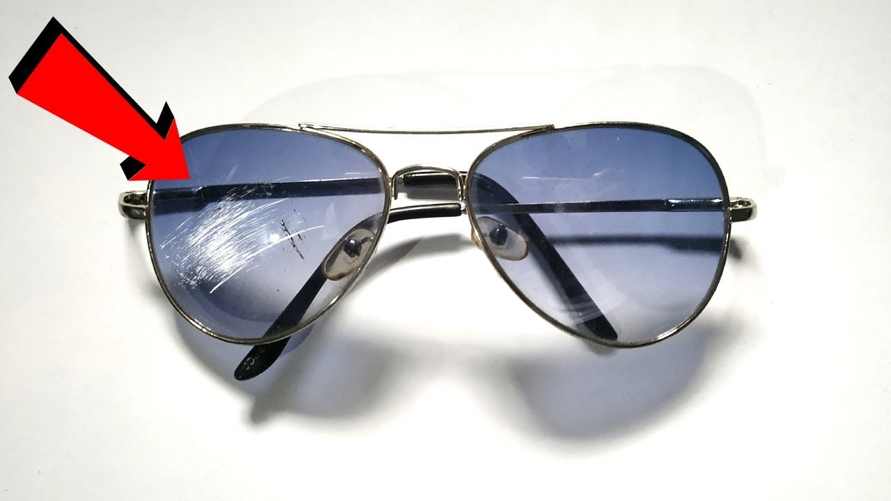scratched ray ban lens polarized