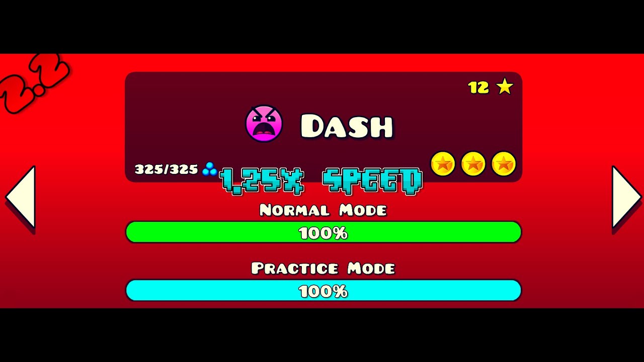 Speed Geometry Dash Dash, but its 1.25x speed | Geometry Dash 2.2 - YouTube